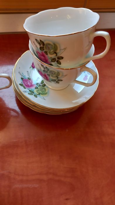 Vad set portelan fin chinezesc  cafea/ceai,4 cesti+4 farfurioare medii