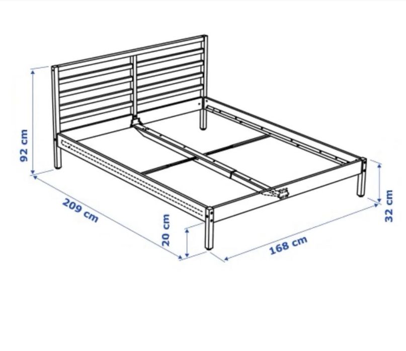 Спалня TARVA IKEA и ортопедичен матрак Bamboo Orthopedic 25 см