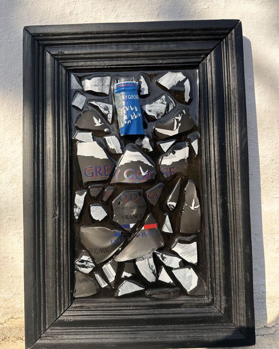 Картинина от бутилка Грей Гус  водка изкуство подарък