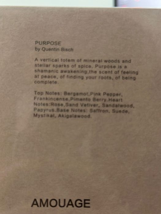 Amouage Purpose – Eau de Parfum, 100 ml, sigilat