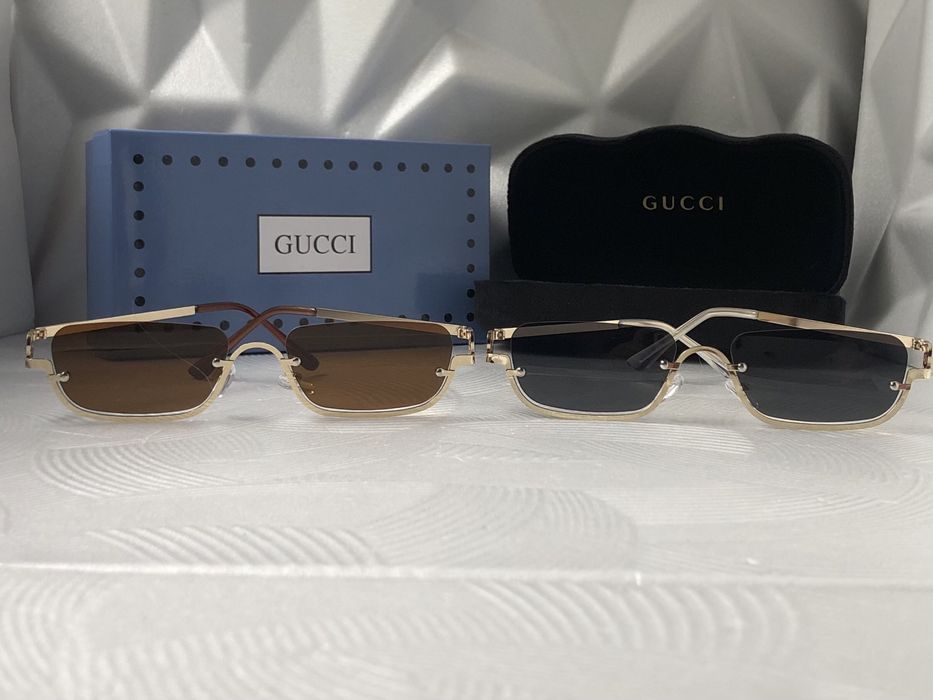 Дамски слънчеви очила правоъгълни 2 цвята черни кафяви