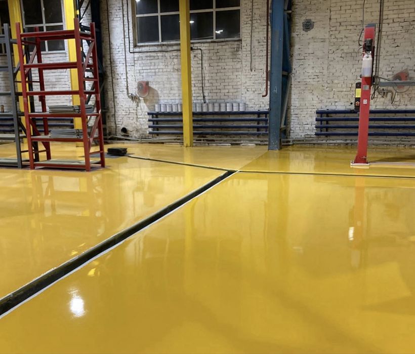 Металлическая эпоксидная смола для пола