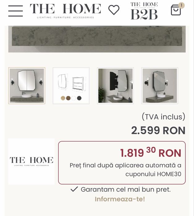 Dulap cu oglinda  The Home