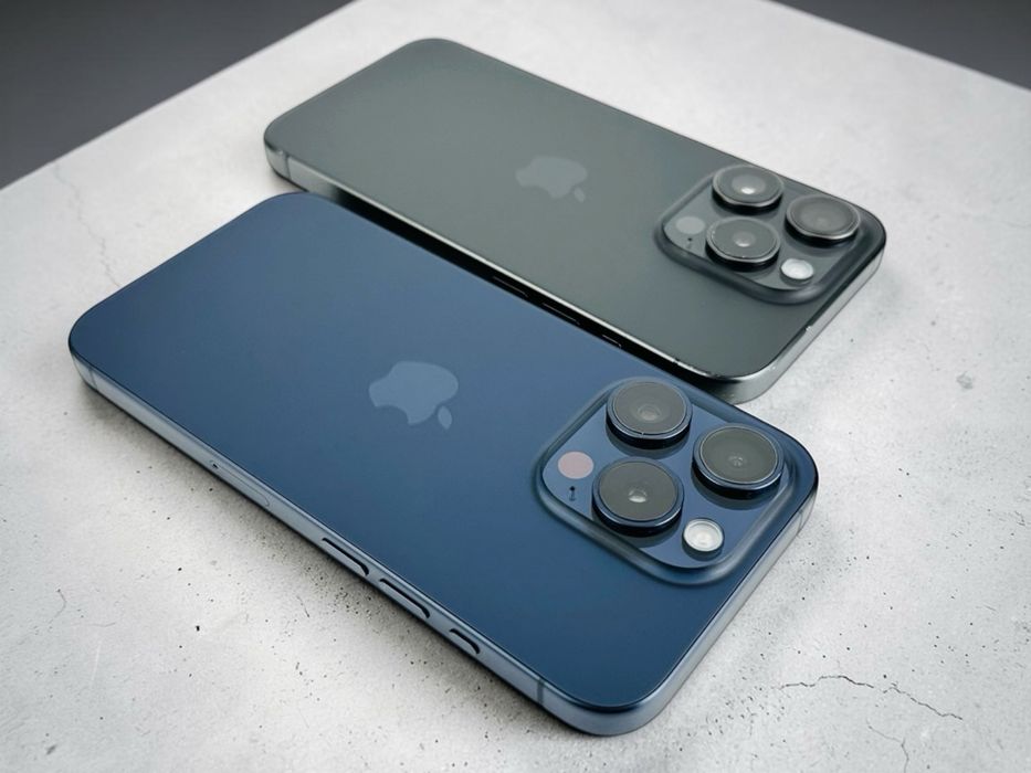 Apple iPhone 15 Pro 128GB Blue / Black Перфектен! Гаранция!