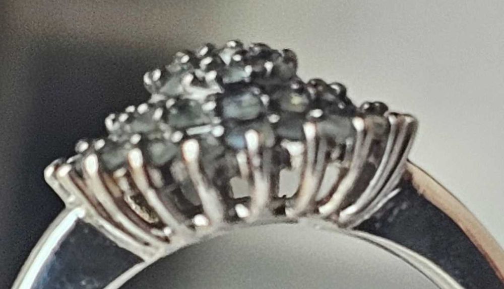 Сребърен пръстен с естествени александрити (Индия) СЕРТИФИКАТ