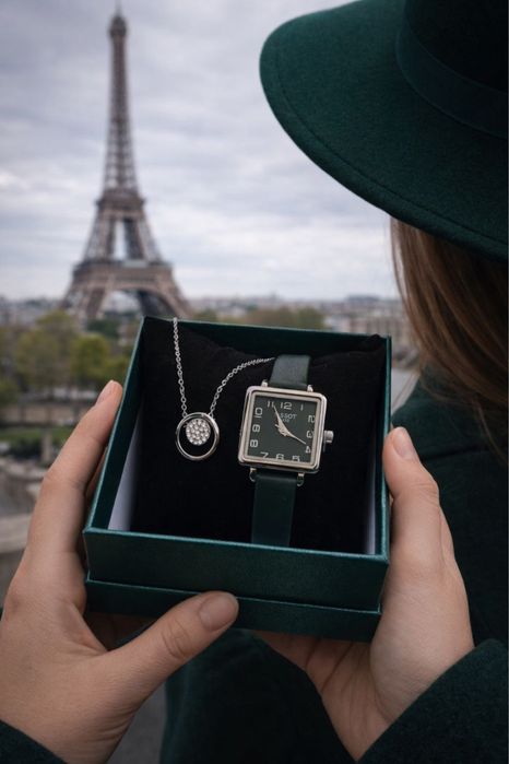 Часы Gucci с браслетом. Часы Tissot с цепочкой. Отличный подарок