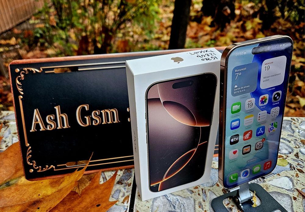 Iphone 16 Pro IMPECABIL, FULL BOX, baterie 100%