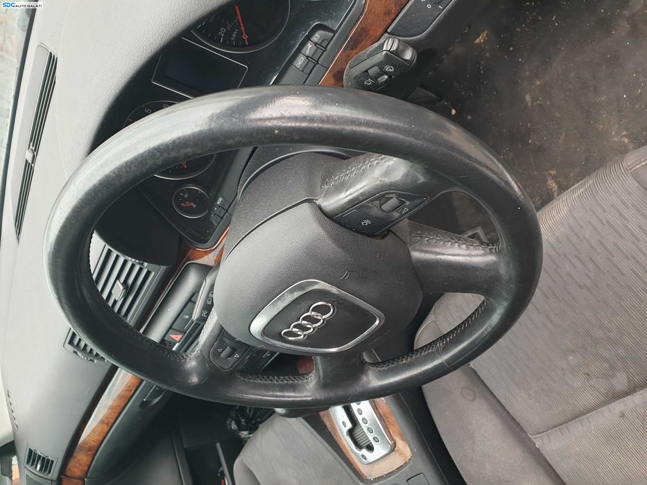 Volan Piele 4 Spite cu Comenzi FARA Airbag Audi A4 B7 2004 - 2008 [K7944]