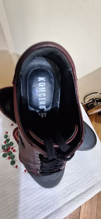Pantofi casual din piele bordo nr 44/45,stare foarte buna, super preț!