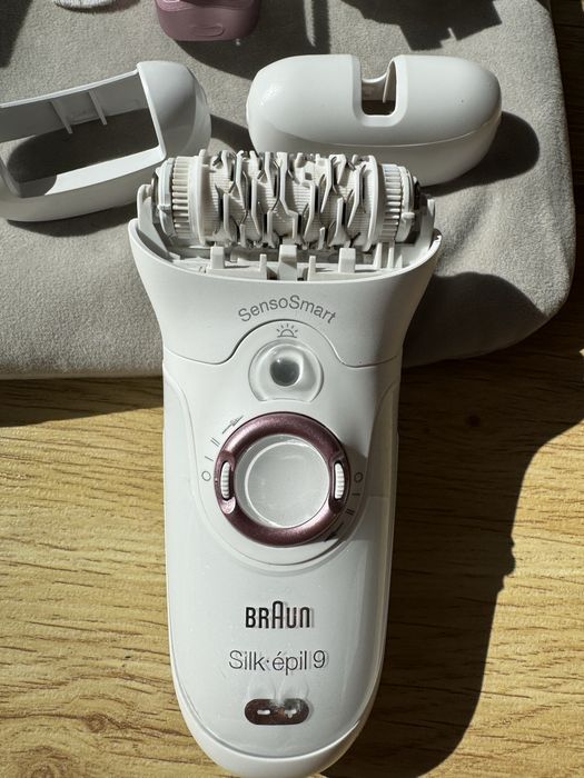 Epilator Braun Silk-épil 9 – Set complet, stare foarte bună