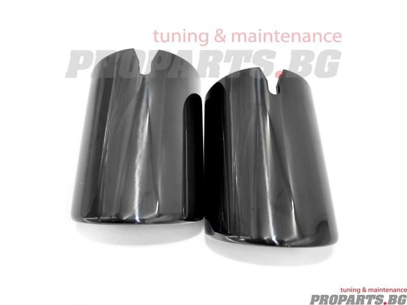 Хромиран черен ауспухов накрайник