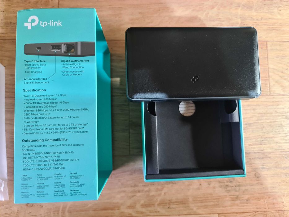 Router portabil 5G TP-Link M8550 – NOU (doar desigilat)