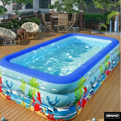 Piscina gonflabila XXL din PVC rezistent, 300x172x54 cm.