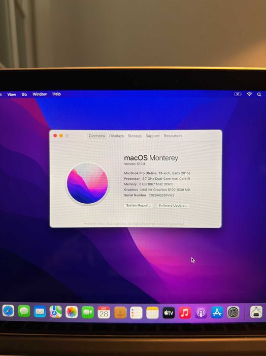 Laptop Apple Macbook PRO Retina - baterie DEFECTA