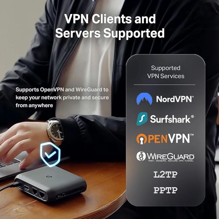 # TPLink TL-WR3002X AX3000 WiFi 6 Travel VPN Router