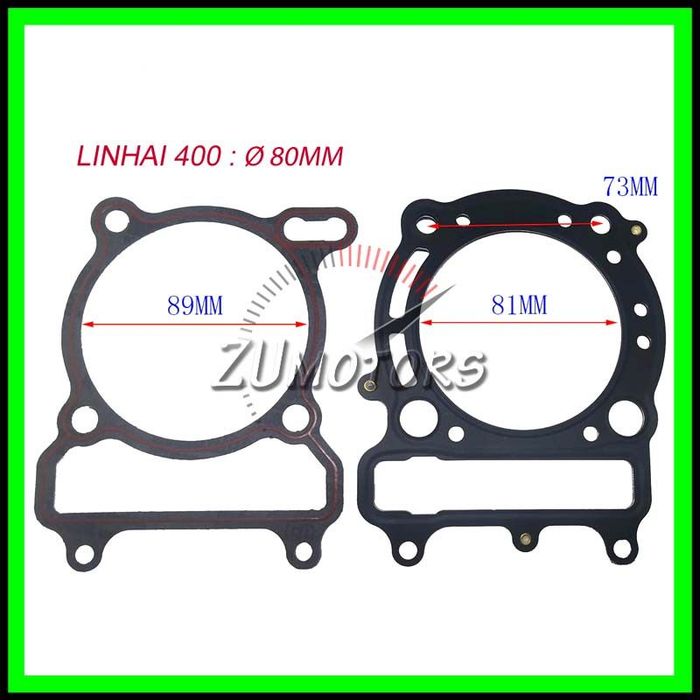 Piston LINHAI 400 420 80MM cu Segmenti + Set Garnituri LINHAI 400 4200 275