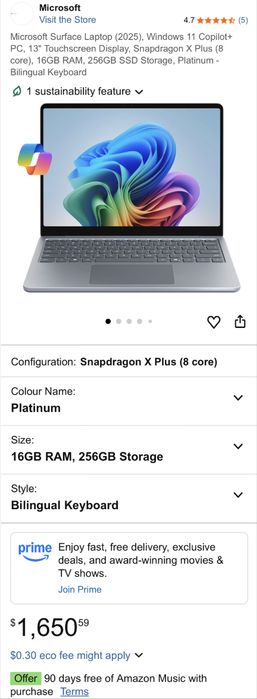 Surface Laptop 13-inch (1st Edition)