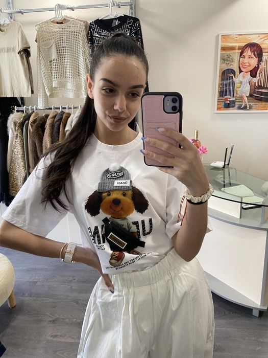 Сладка блузка с кученце налична в размер S/M и L/XL