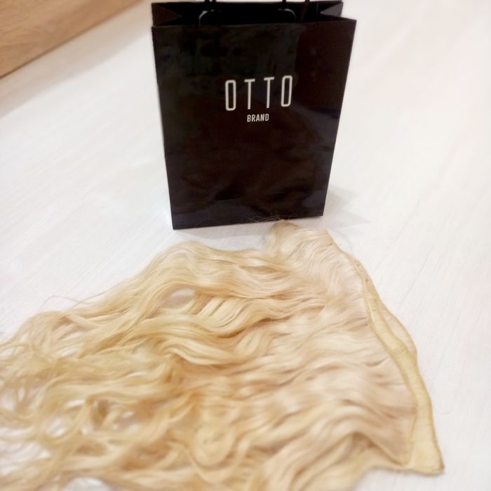 НОВА 100% естествена много светло руса коса