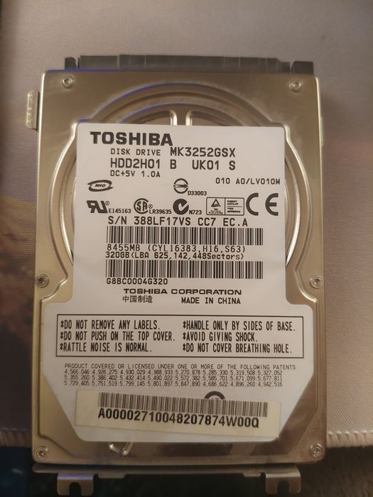 Продаётся жёсткий диск Toshiba