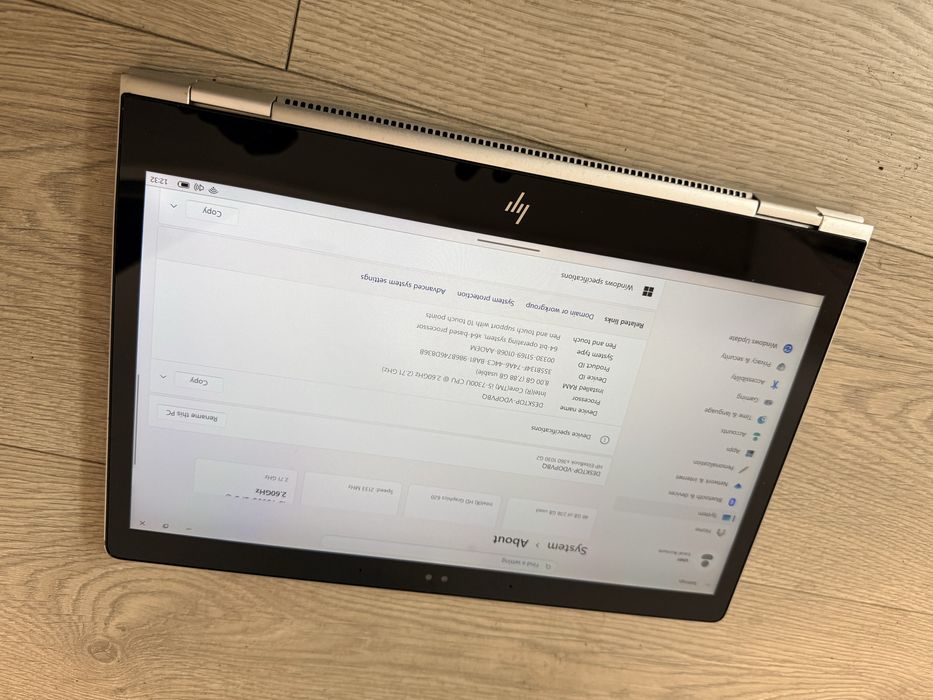 Hp Elitebook 2in1 X360 i5/ 8 Gb Ram/ Nvme 256/ Touchscreen
