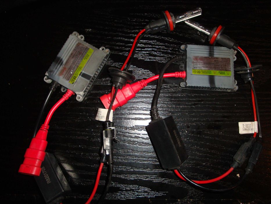 kit becuri auto xenon h11 balast 35w alb rece 6000k