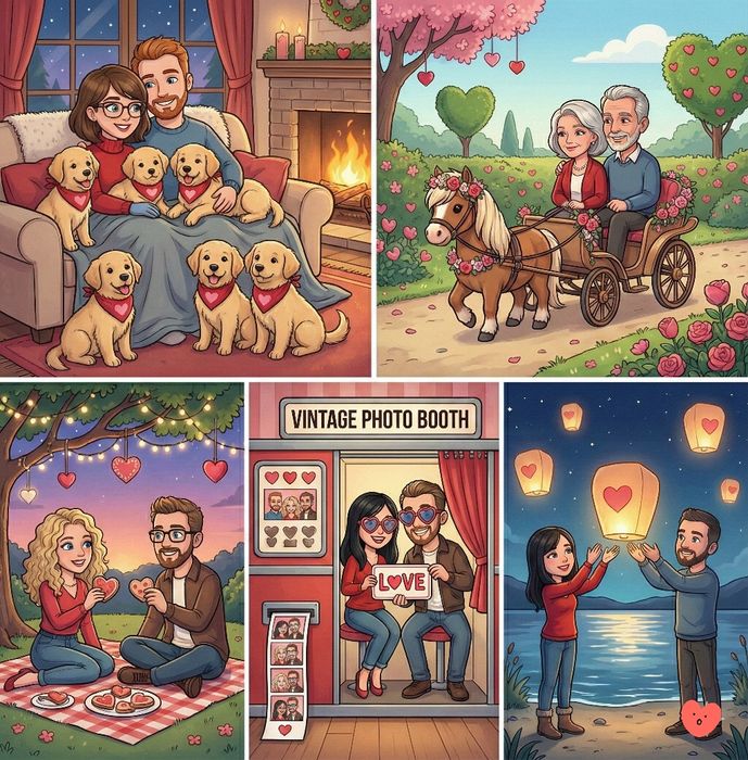 Caricaturi Personalizate - Cadoul Unic, Valentine's Day