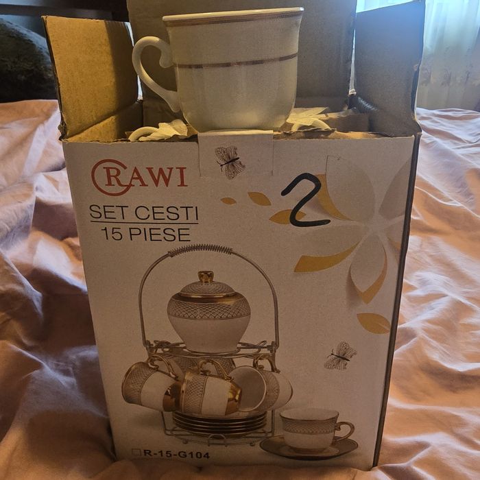 Set cesti cafea / ceai 15 piese. Nou