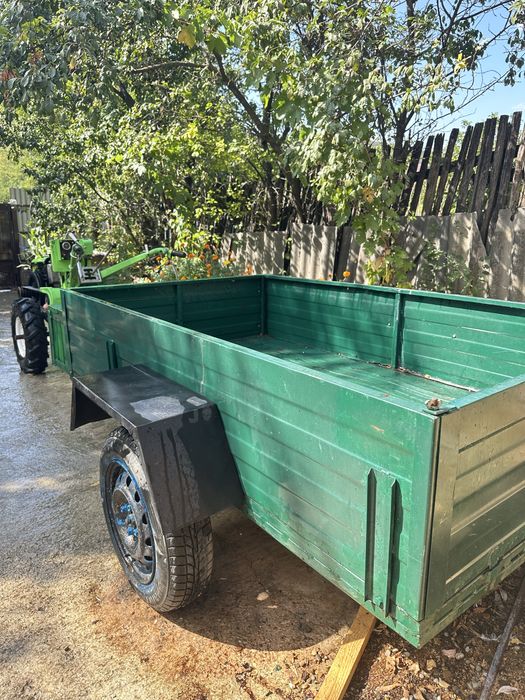 Vand Motocultor Kentavr 12.5cp cu remorca, freza cu scaun si plug