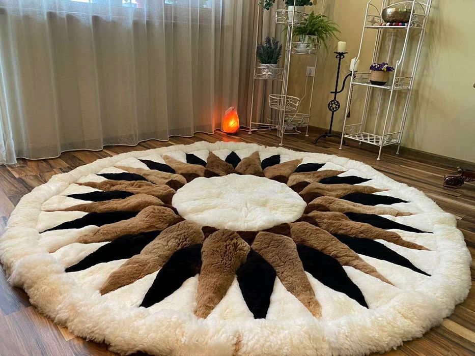 Килим от Алпака. Естествена кожа