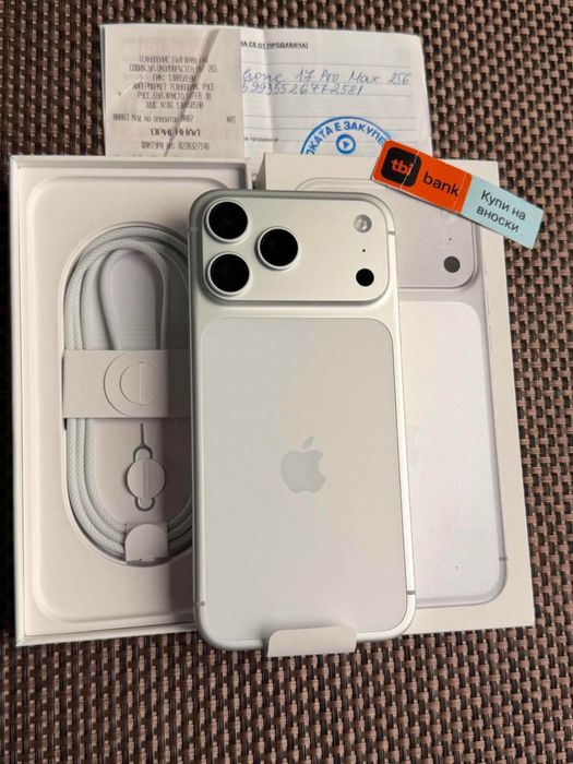 НОВ! *ЛИЗИНГ* iPhone 17 Pro Max 256Gb Silver 24М ГАРАНЦИЯ Айфон