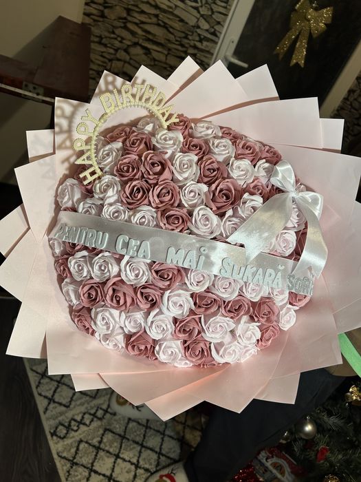 Buchet de flori din sapun