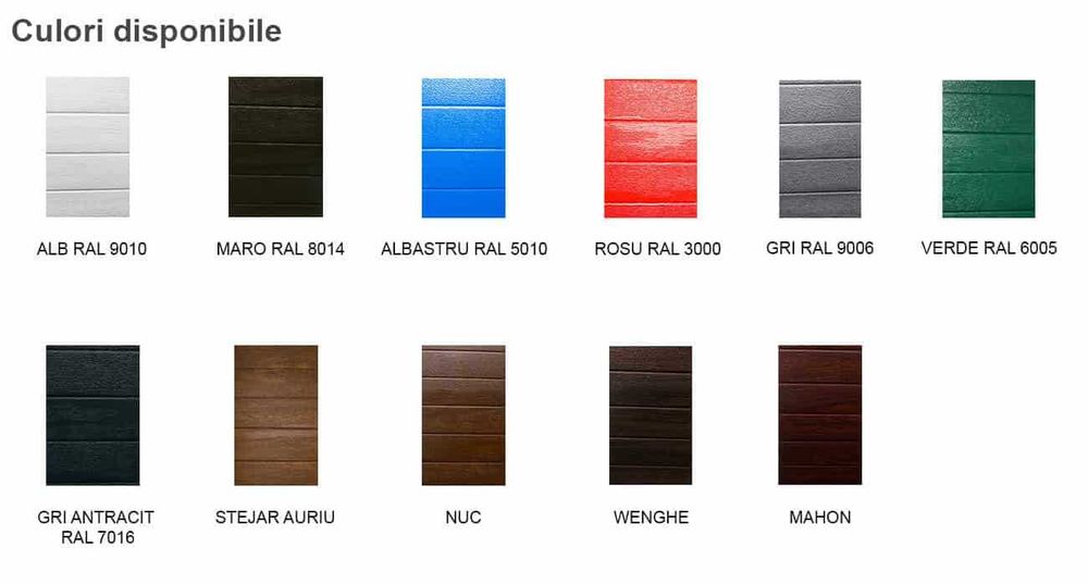 Usa sectionala rezidentiala izolata 2500L/2000H Maro