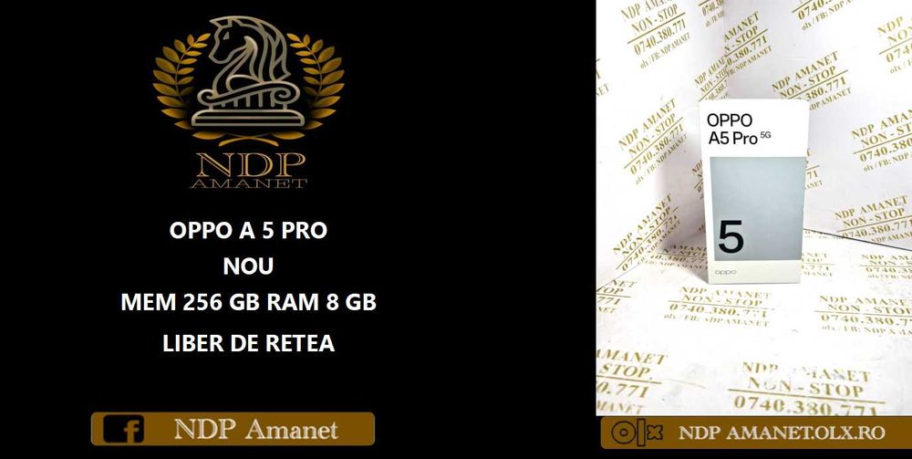 NDP Amanet Calea Mosilor 298 OPPO A 5 PRO , NOU ( 48351)