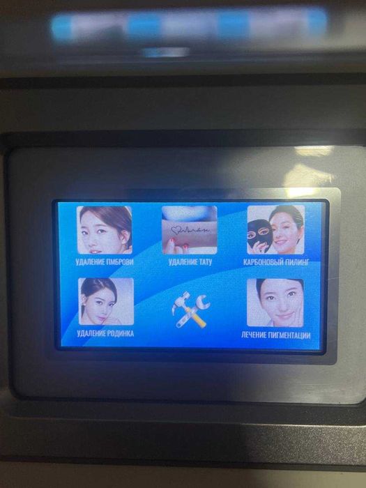 Диодный лазерный эпиляционный двух экранный комбайн