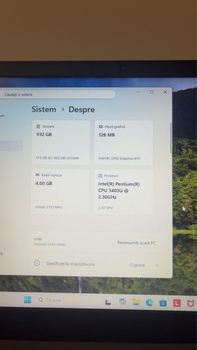 Leptop lenovo s145-15iwl