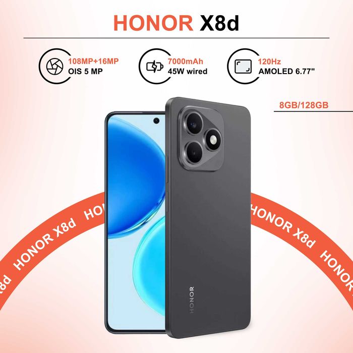 Honor x8d Yengi 1 Yil Rasmiy Kafolati Bilan