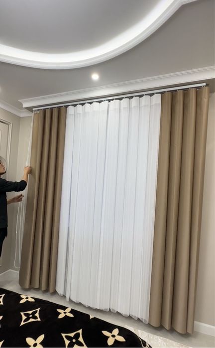 Дикие тюль жалюзи электро карнизы автоматика