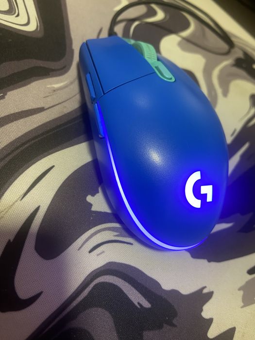 Logitech g102 мишка син цвят Като Нова