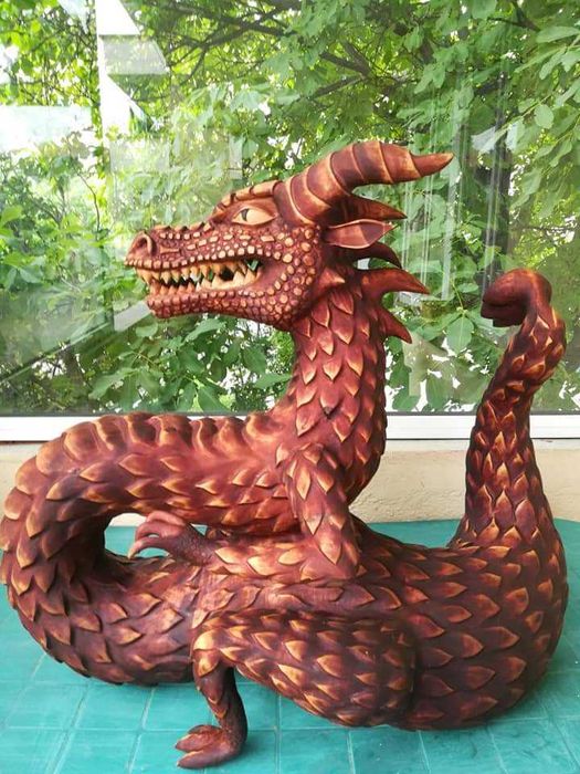 Дърворезба дракон