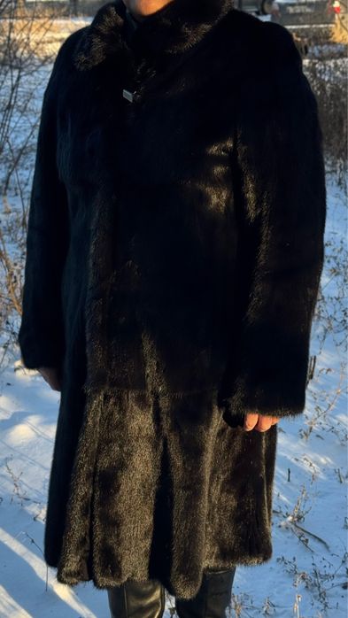 Норка шуба натуральный