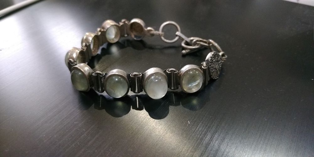 Браслет серебро 925 с хризалитом