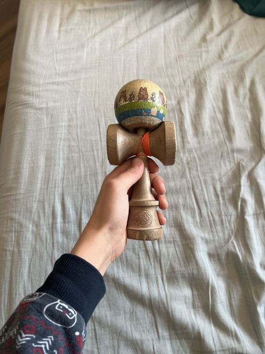 Kendama cereal grip anti-skid cu sac de la cereal