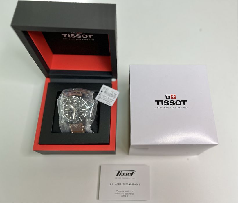 Оригинальные Tissot Seastar 1000 новые часы с хронографом Швейцария