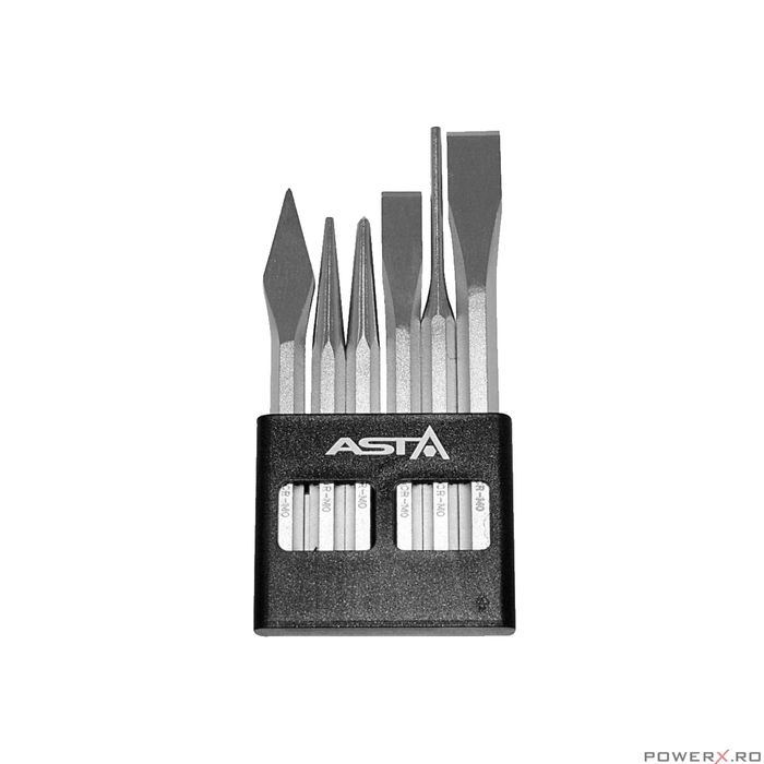 Set 6 dalti, 120mm, 130mm, 150mm, Asta