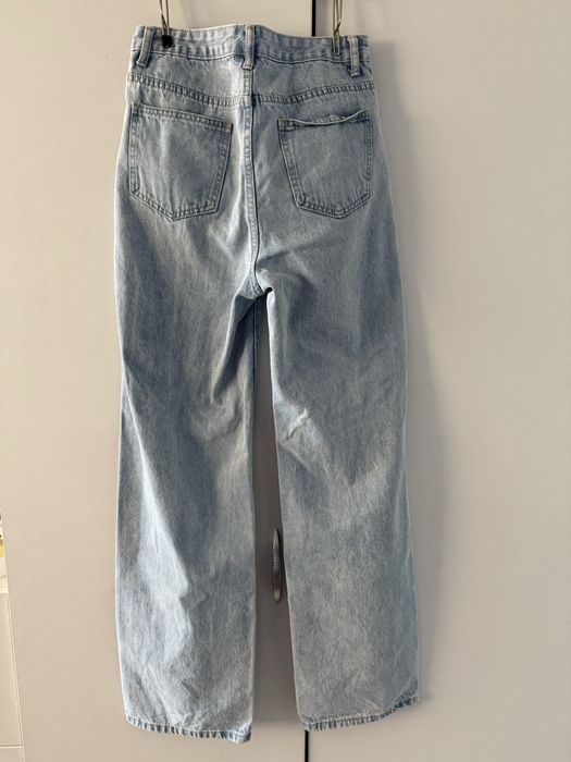 Широки скъсани дънки