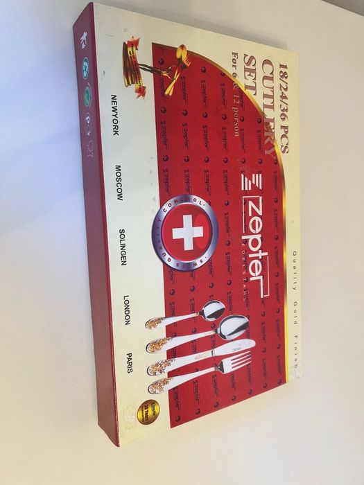 Tacamuri Zepter 24 piese placate cu aur