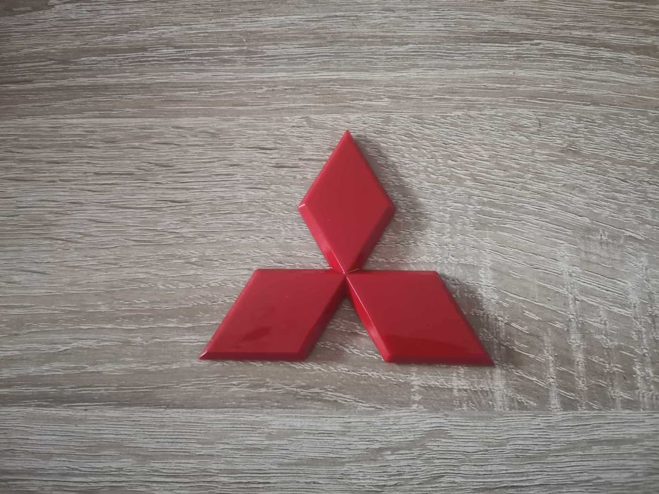 червено лого Mitsubishi 10 см