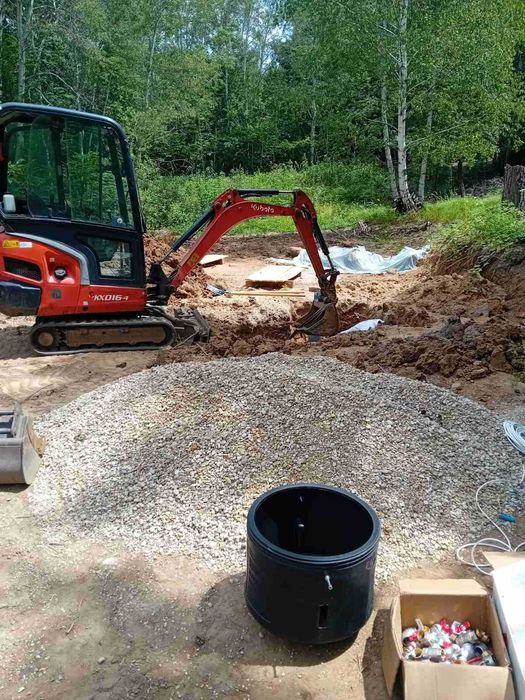 Изкопи с мини багер и мини челен товарач