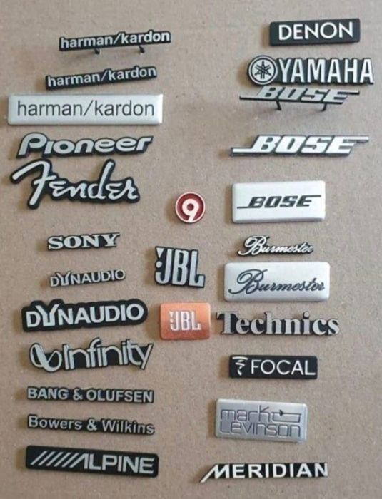 2 Sigla logo boxe jbl bose dynaudio harman alpine yamaha pioneer sony